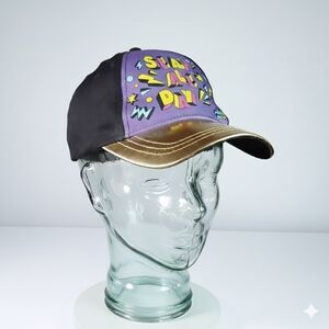 Nickelodeon "Slay All Day" Baseball Cap Gold Black Text Kids Adjustable Back OS